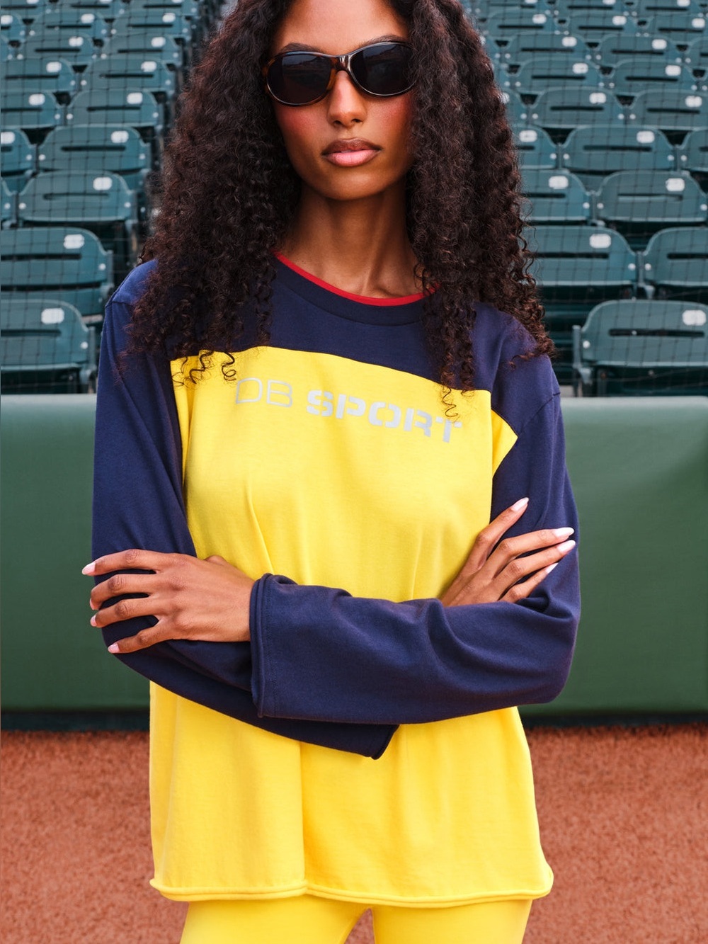 NWT DB Sport 90’s Long Sleeve in Lemon Slice - Size XS/S